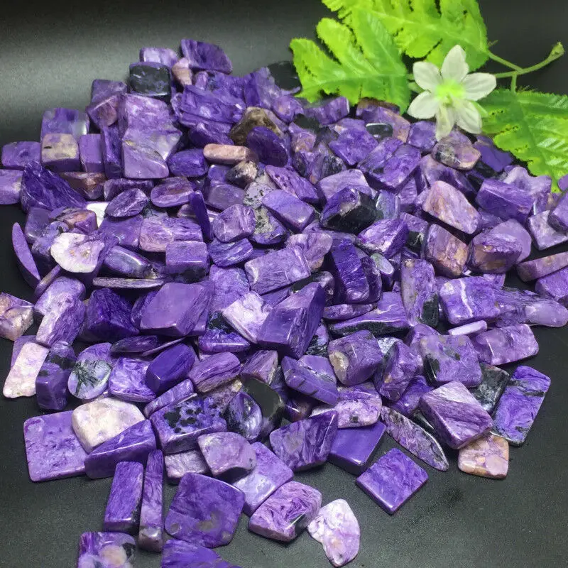 Камни с фиолетовым кристаллом Charoite щебень минерал|Камни| |