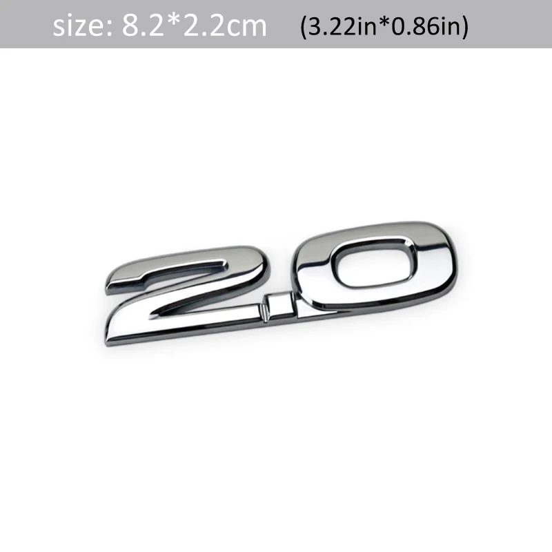 DSYCAR 1 шт. 3D металлический AWD 2,0 2,5 Автомобильный боковой крыло задний багажник эмблема значок наклейка для JEEP BMW Nissan Audi VW Honda автомобиля - Название цвета: 4