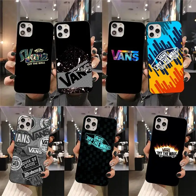 

Dabieshu luxury brand VANS Soft Phone Case Capa for iPhone 11 pro XS MAX 8 7 6 6S Plus X 5S SE 2020 XR case