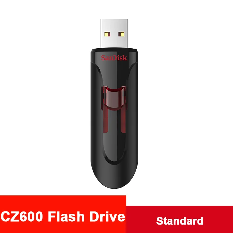 Sandisk CZ600 Cruzer Glide 3,0 usb флешка USB флеш-накопитель 16 ГБ 32 ГБ 64 ГБ 256 ГБ флеш-накопитель 128 ГБ флеш-память Флешка 3,0 Стик флешки - Цвет: CZ600-Standard