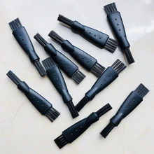 10pcs Mens Shaver Accessory Razor Brush Hair Remover Cleaning Tool Black Plactic Replacement Head Hair Shaving Tools