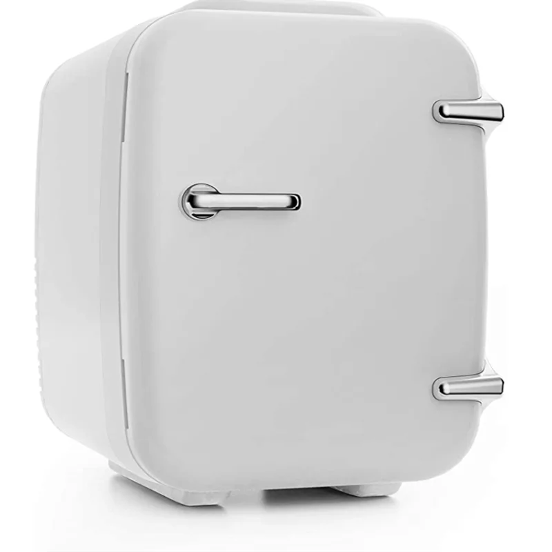 Silver Mini Beauty Fridge Portable Thermoelectric Cooler And Warmer For