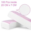 100Pcs Leg Hair Removal Lady Disposable Non-woven Wax Depilatory Paper Arm Body Hair Removal Strip 6