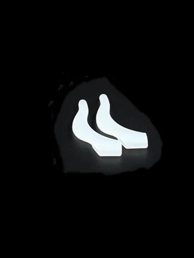 1pair White 1 пара Противоскользящий силиконовый Очки для чтения Держатель для уха держатель крючков очки спортивные дужки для очков, держатель для очков замок для сумки - Цвет: 1pair White
