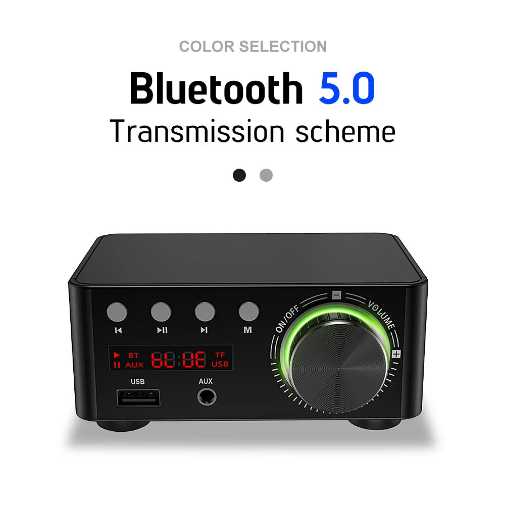 AIYIMA TPA3116 Bluetooth 5,0 HiFi усилитель звука 50Wx2 стерео цифровой усилитель мощности класса D домашний усилитель поддержка AUX TF MP3 плеер