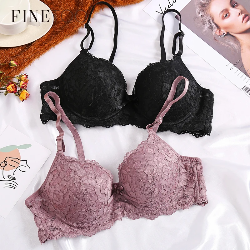  Lace Bra Sexy Lingerie Massage Cup Women Bra B C Cup Sexy Floral Female Brassiere Fashion Ladies Un