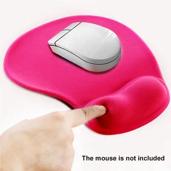 

Desktop PC Non Slip Computer Laptop Mat Ergonomic Gaming With Wrist Support Home Office Solid Accessories Mouse Pad Silicone