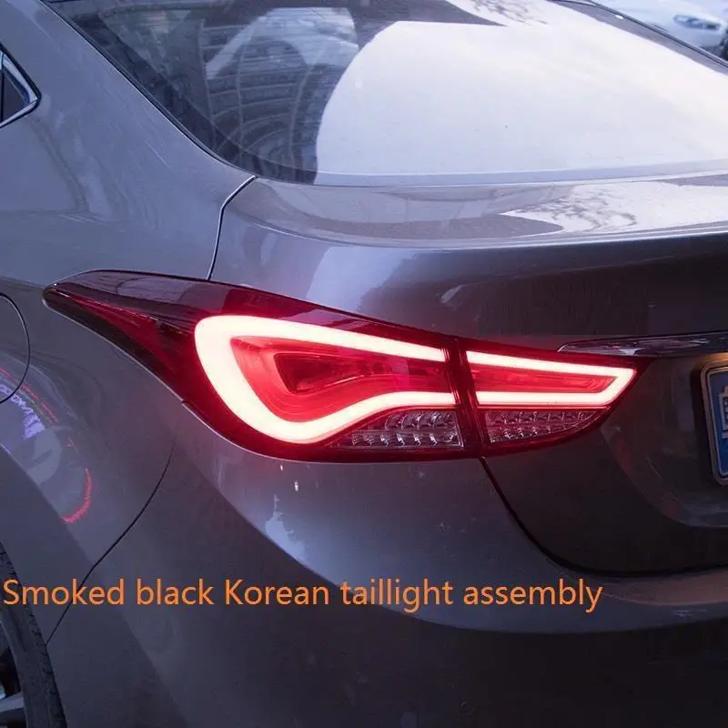 Автомобильные Внешние Luces Neblineros Para Автомобильные светодиодные Drl фары Задние Автомобильные фары в сборе 12 13 14 15 для hyundai Elantra - Цвет: MODEL D