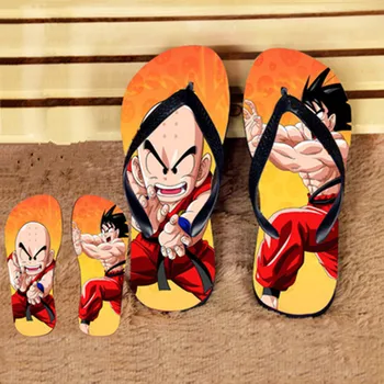 

Anime Dragon Ball Non-slip Waterproof Soft Bottom Flip Flops Son Goku Large Size Slippers Home Room Collect Model Toy M2708