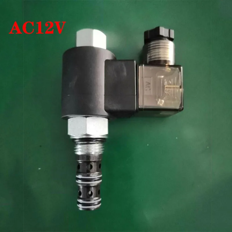 DHF08S-232 SV08-3 гидравлический клапан с резьбой двухпозиционный Трехходовой распределительный клапан электромагнитный гидравлическая станция - Цвет: AC12V