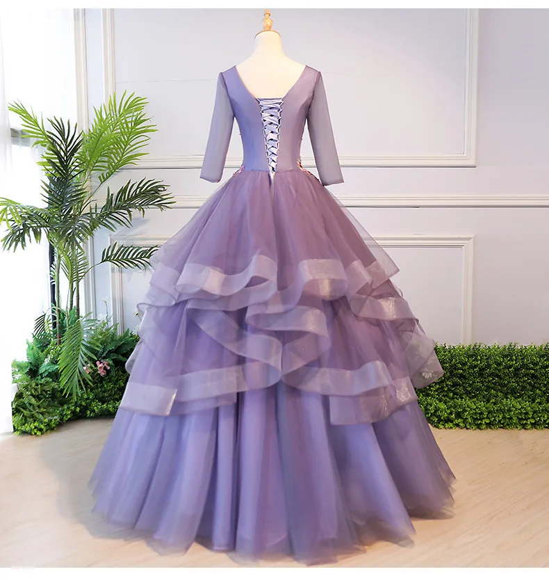 Дешевые Бальные платья vestido Debutante с объемным цветочным рисунком, длинное женское платье для выпускного вечера 16 милых платьев, бальные платья