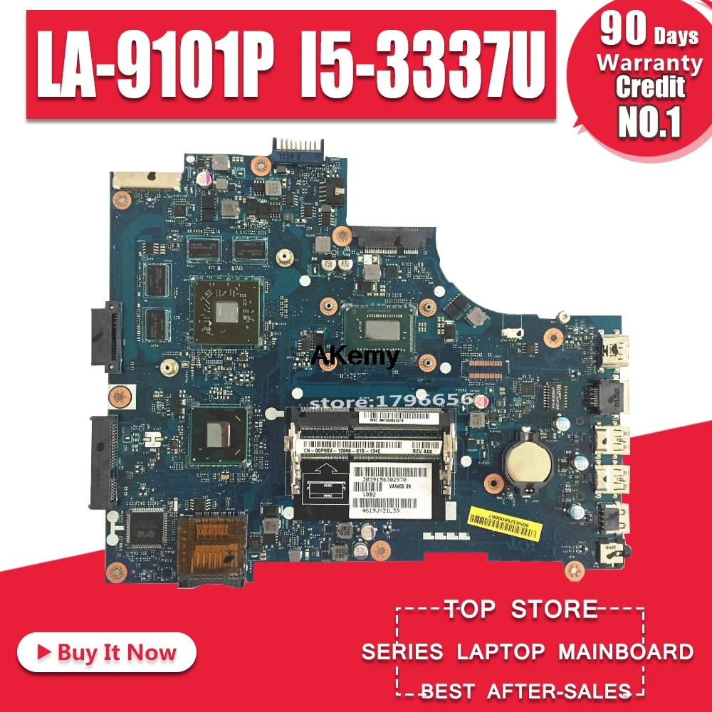 

Laptop motherboard for DELL 15R 3521 5521 PC Mainboard I5-3337U 0P14T7 VAW01 LA-9101P VAW00 LA-9104P fully tested DDR3