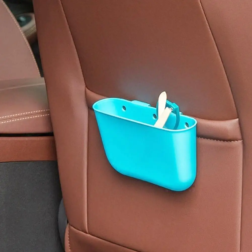 

2019 New Stylish Portable Auto Car Mini Hanging Garbage Trash Case Holder Rubbish Can Storage Box Bin