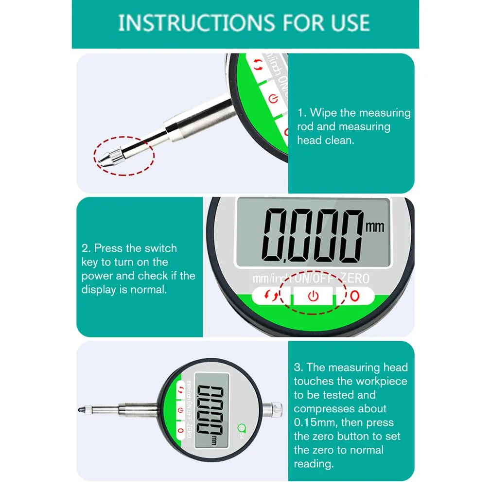 IP54 маслостойкий цифровой микрометр 0,001 мм Электронный микрометр метрический/дюймовый 0-12,7 мм/0," точный микрометр измеритель
