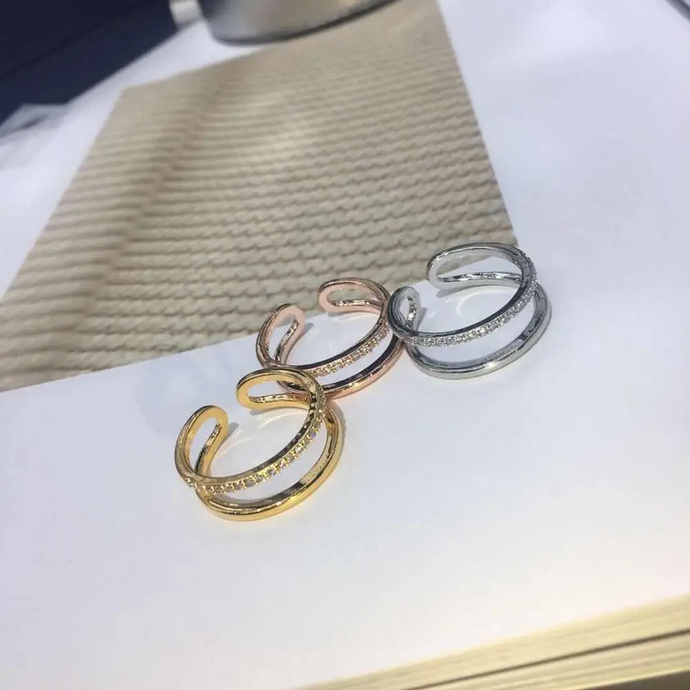 Женское кольцо открытого размера с фианитом|mens titanium rings|blue engagement ringengagement ring |