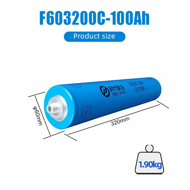 DIY LiFePO4 100AH 3.2V Cylinder Cell 48V Battery Pack Prismatic  Rechargeable Battery LiPO Phosphate for Energy Storage F603200C - AliExpress