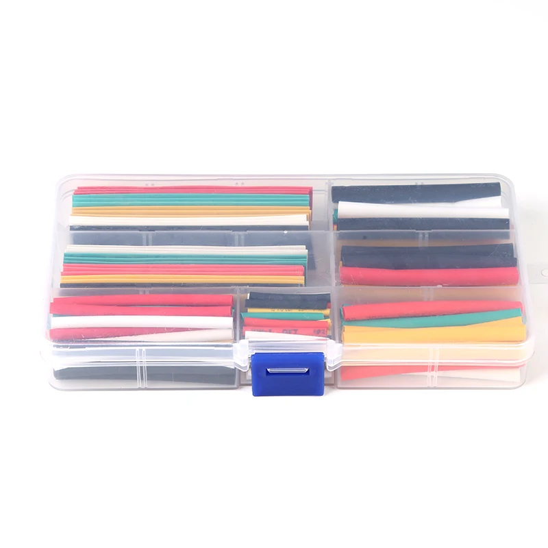 140PCS High quality Assorted Polyolefin Heat Shrink Tubing Tube Cable Sleeves Wrap Wire Set 7 Size Multicolor