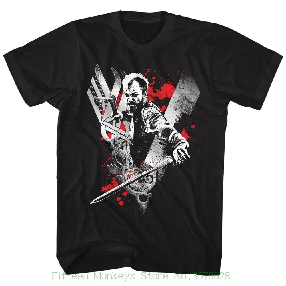 High Quality Men T Shirts Vikings Floki Black MenAdult Short Sleeve T