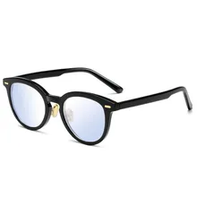 Круглые компьютерные очки с уксусной кислотой, Анти-усталость, радиационный устойчивый, анти-синий светильник очки, оправа для очков, очки oculos