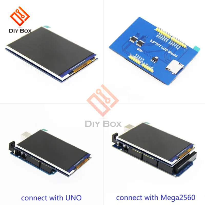 3," 3,5 дюймов 480x320 TFT lcd сенсорный экран модуль ILI9486 ЖК-дисплей для Arduino UNO MEGA2560 плата с/без сенсорной панели