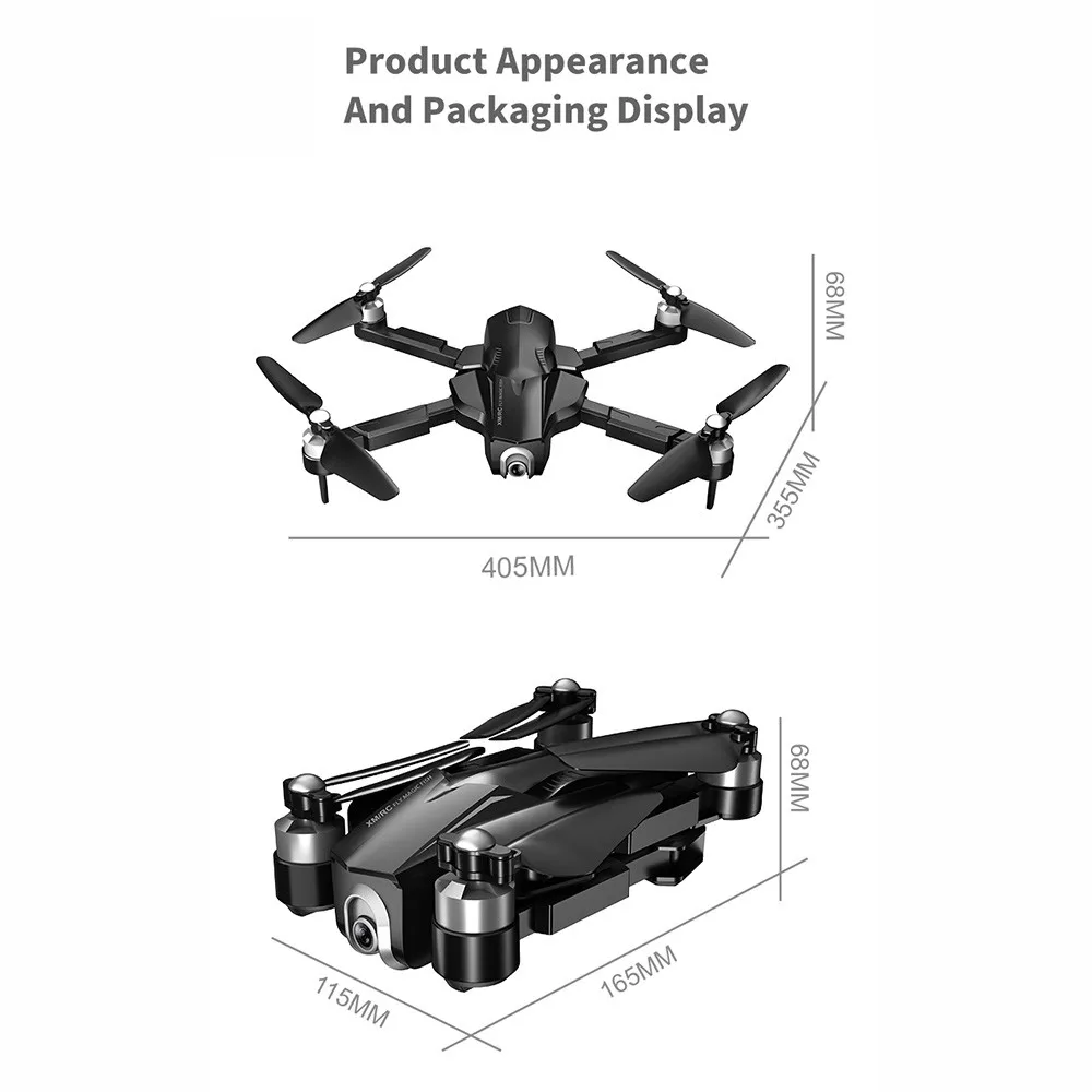 XMR/C M8 5G wifi FPV gps с 4K высокой HD камерой VR модель складной Радиоуправляемый Дрон Квадрокоптер RTF с оптическим потоком позиционирования