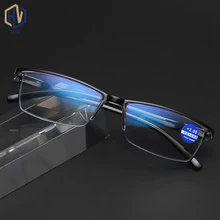 MOLNIYA анти-синие полурамки очки для чтения увеличительные защитные очки для женщин и мужчин пресбиопические очки мужские деловые очки для дальнозоркости