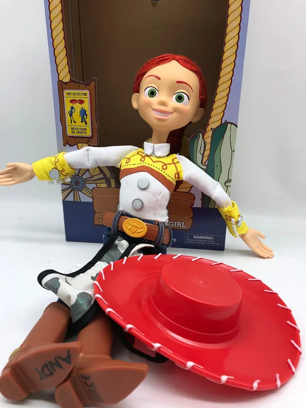 30 см говорящая Вуди и Джесси Базз Лайтер ПВХ фигурка кукла игрушка Рождественский подарок на день рождения для детей - Цвет: Jessie  no box