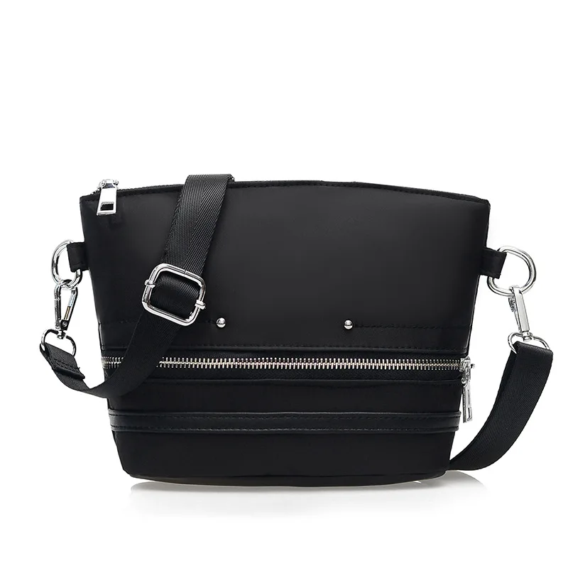 

Mini Mobile Phone Bag Women's Trend Versatile Nylon Cloth Bucket Bag Simple-Style Crossbody Bag