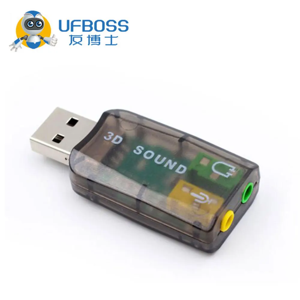Внешняя звуковая карта Usb для 3 5 мм USB адаптер микрофон динамик аудио Виртуальный 1