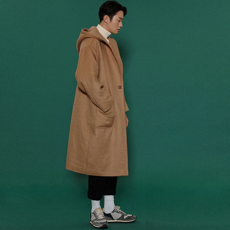 Men's woolen coat European and American 