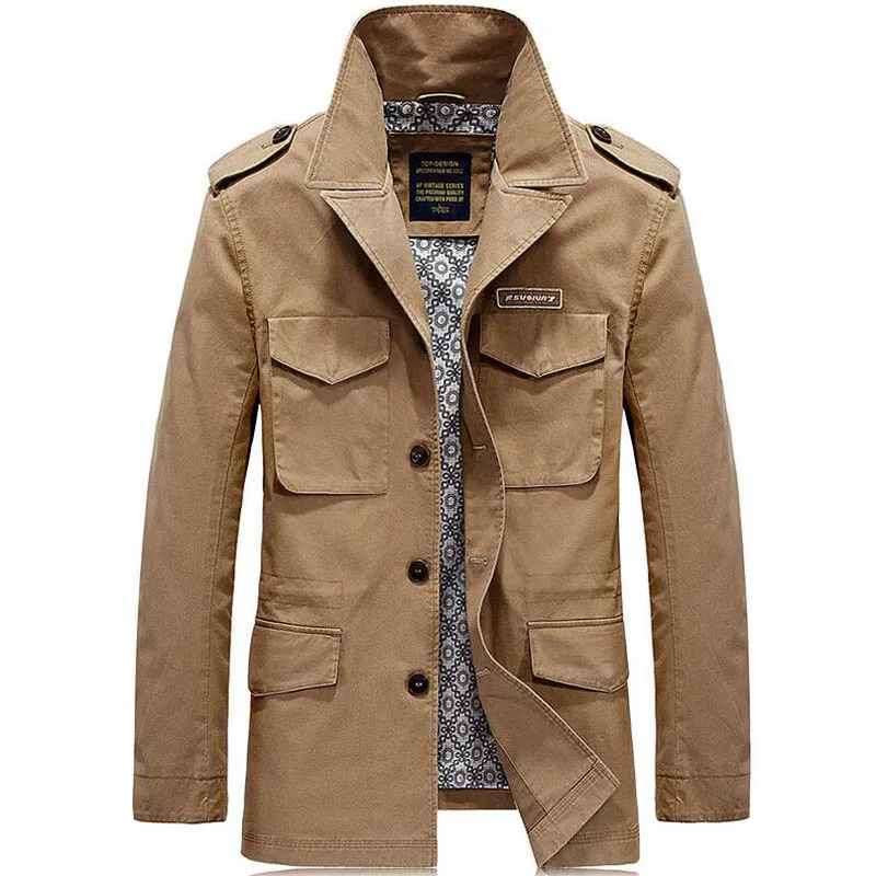 Brand Autumn Trench Jacket Mens Jackets And Coats Solid Casual Cotton Men Windbreaker veste homme Coat Male Plus Size M-4XL Brand Autumn Trench Jacket Mens Jackets And Coats Solid Casual Cotton Men Windbreaker veste homme Coat Male Plus Size M-4XL