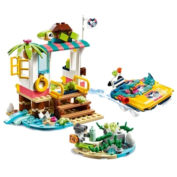 

2020 New Girl Series Bricks Turtle Rescue Compatible Lepining Friends 41376 Building Blocks Toys for Children Gift