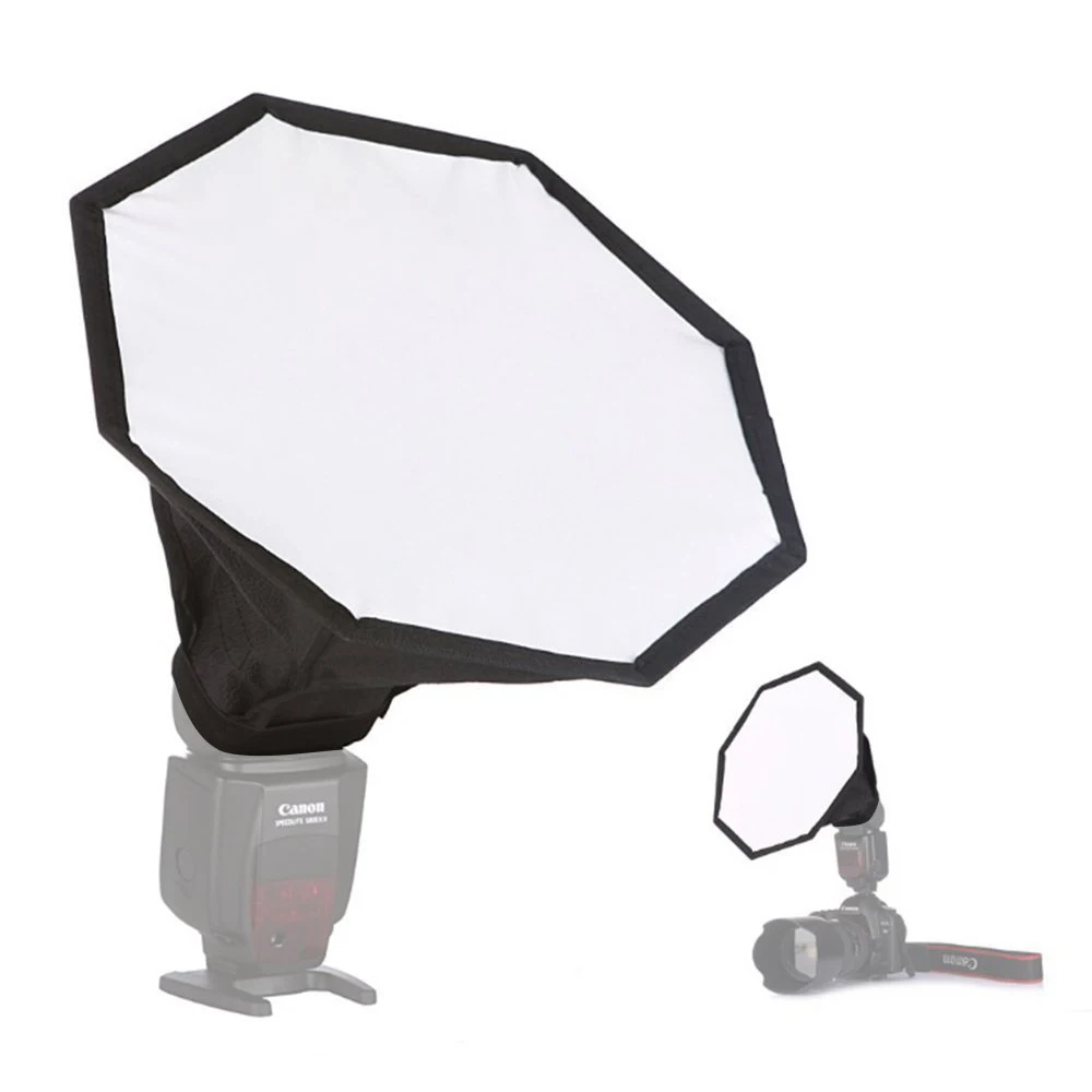 

Mini Softbox Flash Photo Studio Soft Box 30cm/12" Flash Diffuser 8 Square Octagon For Canon for Nikon Speedlite Lightsphere