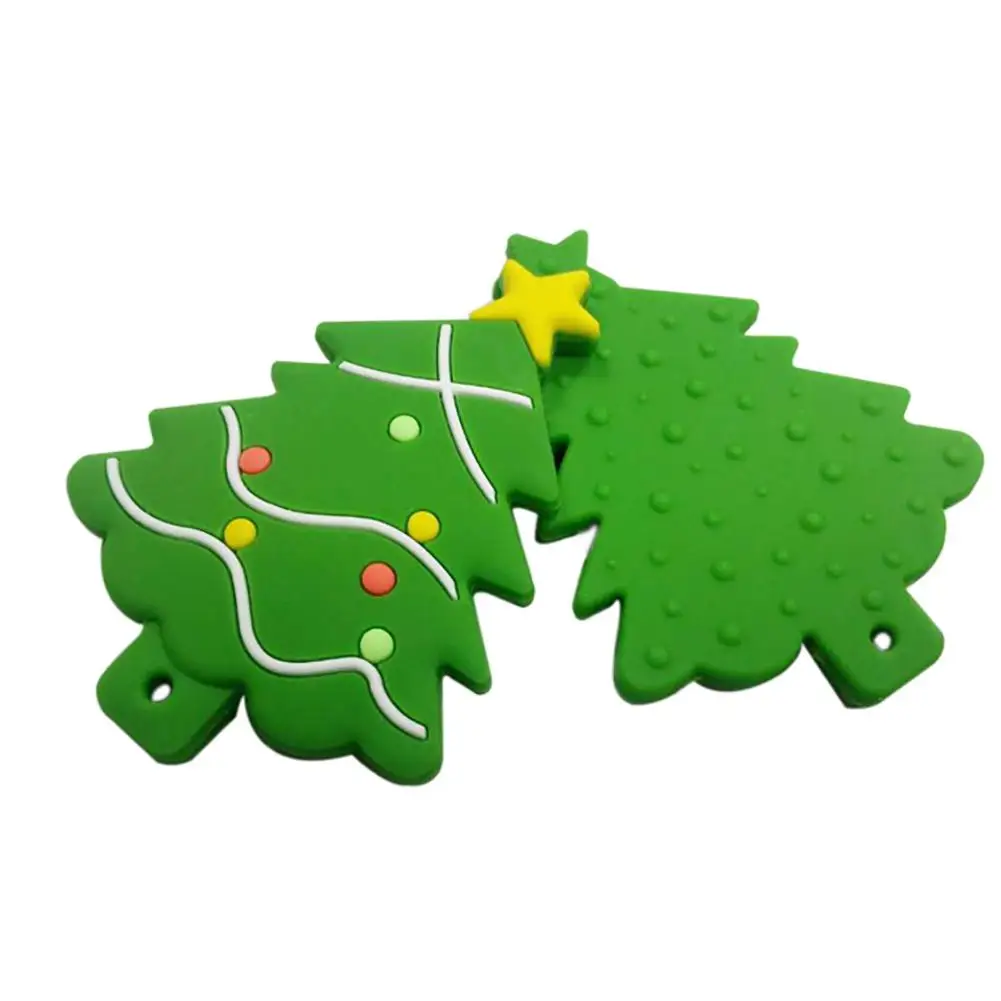 1 шт. Санта Клаус Снежинка Рождественская елка, силиконовая Прорезыватель для зубов Perle силиконовый шарик для зубов для ухода за зубами