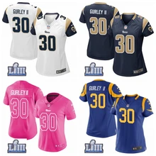 Женская Новинка, высокое качество, Лос-Анжелес, Тодд, гурли, Рэмс, супер чаша, LIII Bound camo jersey