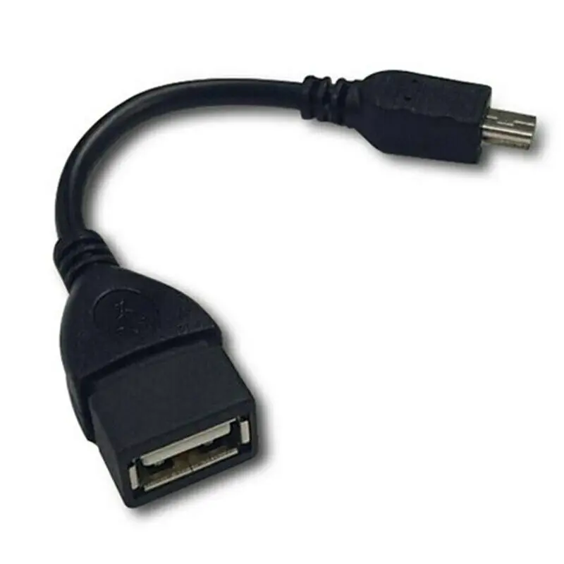 200 шт. тест перед отправкой USB A Female к Mini B штепсельный кабельный переходник 5P OTG V3