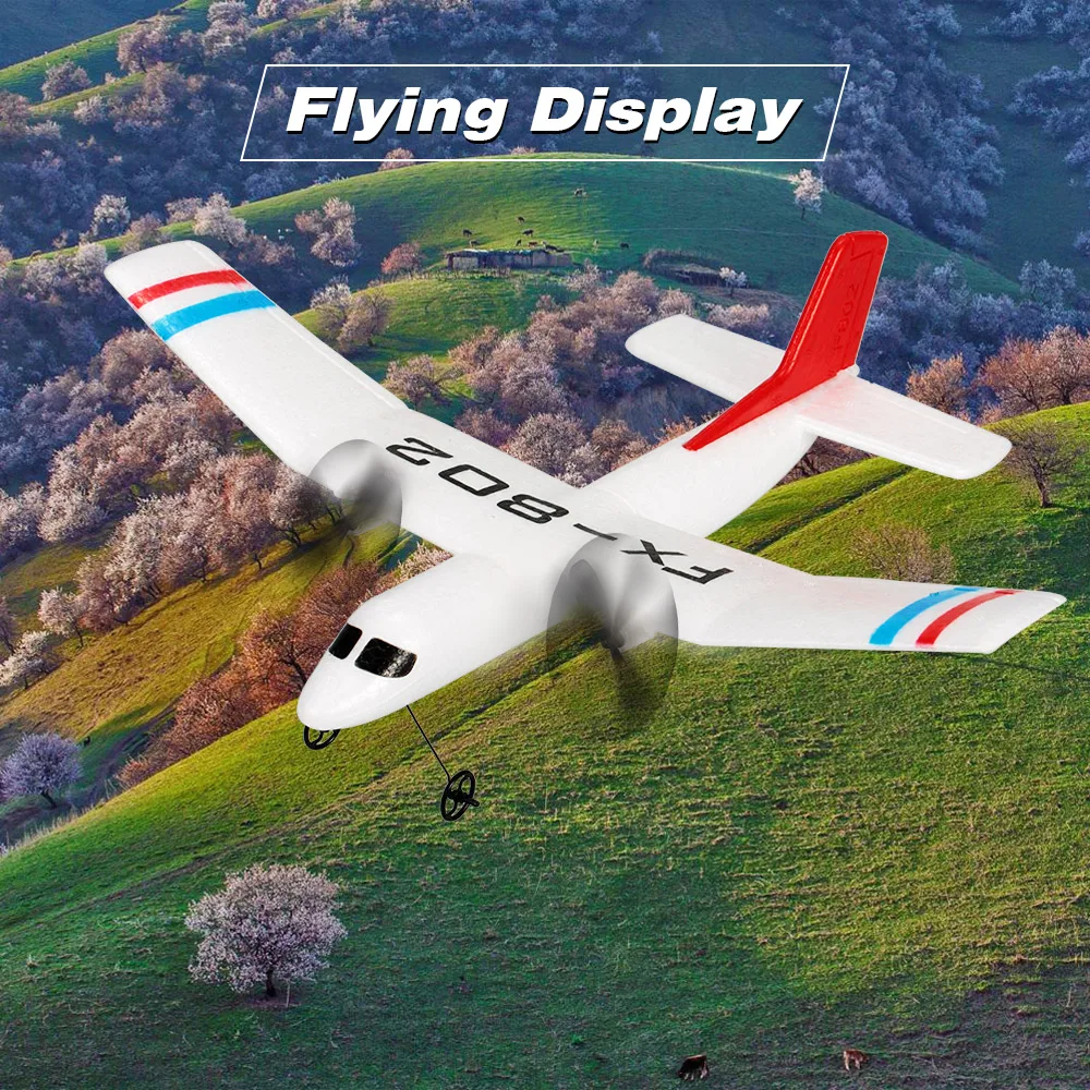 Flybear FX-802 2,4G 2CH пульт дистанционного управления планер 310 мм размах крыльев EPP микро Крытый радиоуправляемый самолет вертолет RTF