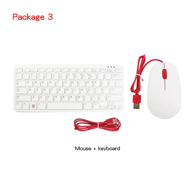 The Raspberry Pi keyboard mouse supports 4 generation 4B/3B