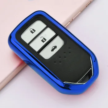 

10x Car Key Case Cover for Civic Accord Spirior Avancier Jude Elysion FIT Crider Greiz Odyssey Car Soft TPU Protection Key Shell