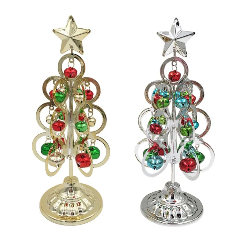 

Merry Christmas Desktop Mini Christmas Tree Wrought Iron Christmas Tree Miniatures Christmas Decoration For Home New Year Decor