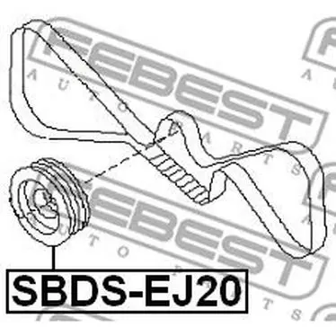 Шкив коленвала Subaru Forester/Impreza 1.5/2.0 02 FEBEST SBDS EJ|Маховики эластичные муфты и запчасти| |