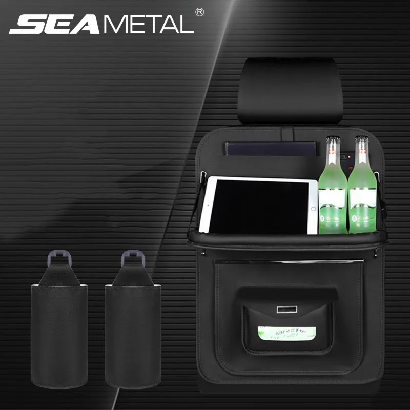 

Universal Car Organizer Foldable Shelf Car Backseat Organizer Storage Bag Cup Holder Holding Bags Auto Accessories Car-styling