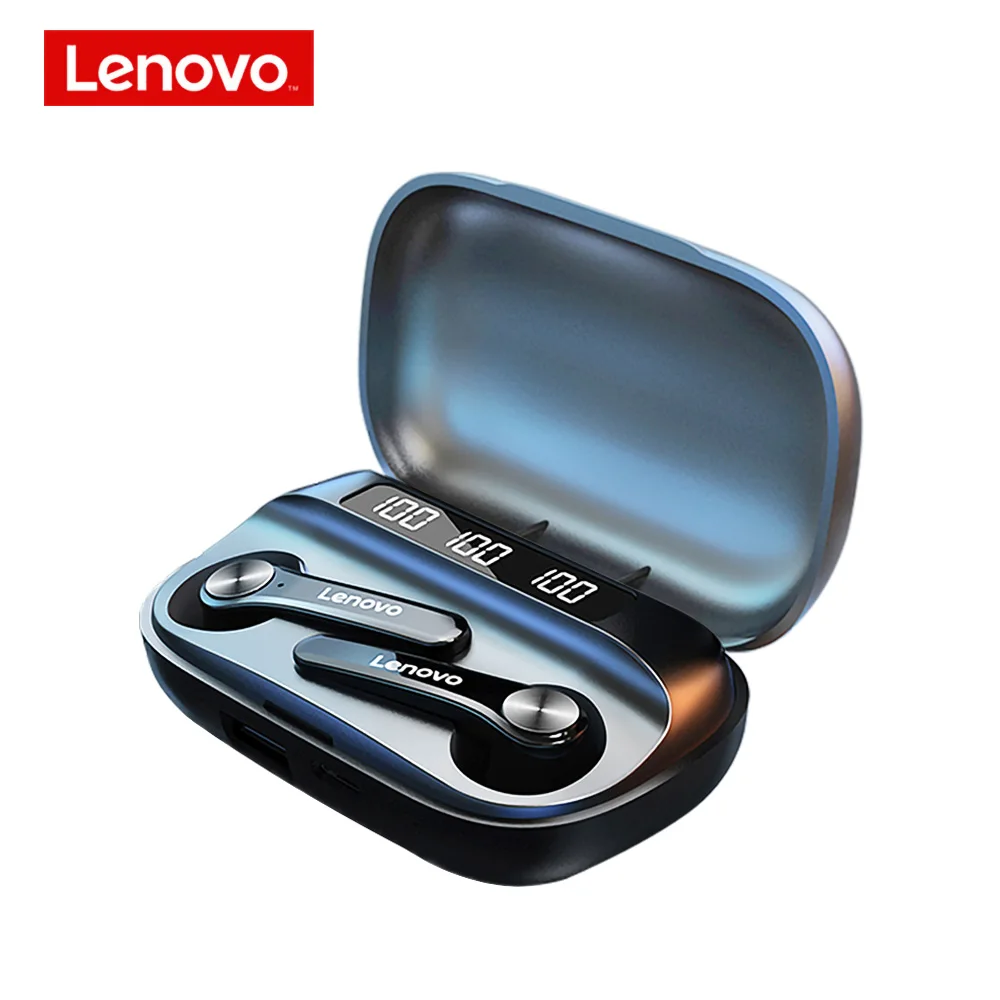 Lenovo TWS Earphone QT81 QT82 Bluetooth 5.0 Wireless Headset Waterproof Sport Earbuds Noise Cancelling Mic Dual Stereo HIFI