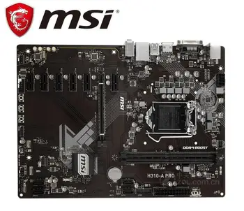 

original used motherboard for MSI H310-A PRO DDR4 LGA 1151 USB2.0 USB3.1 DVI HDMI 64GB Z170 Desktop mainboard PC