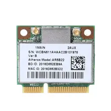 AR9462 AR5B22 WB222 Половина мини PCIe 300 Мбит/с Bluetooth4.0 WLAN Беспроводная карта Wi-Fi