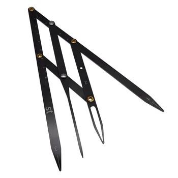

Eyebrow Stencil Ruler, Golden Ratio Calipers, Three-Point Positioning Balance Ruler for Eyebrow Makeup Caliper-ABVP