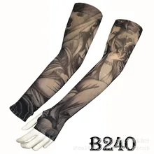 Татуировка Будды ледяной рукав с относится к солнцестойким УФ-защитой охлаждающий нарукавник с татуировкой большой цветок рука на открытом воздухе