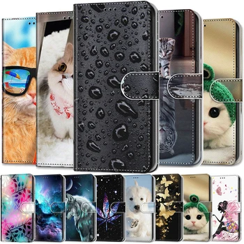 Перейти на Алиэкспресс и купить Кожаный чехол для Nokia 1, 2,1, 2,2, 3, 3,1, 4,2, 5, 5,1, 6,1 Plus, чехол для телефона, Fundas, 3D бумажник, держатель для карт, подставка, Обложка для книги, чехол с ри...