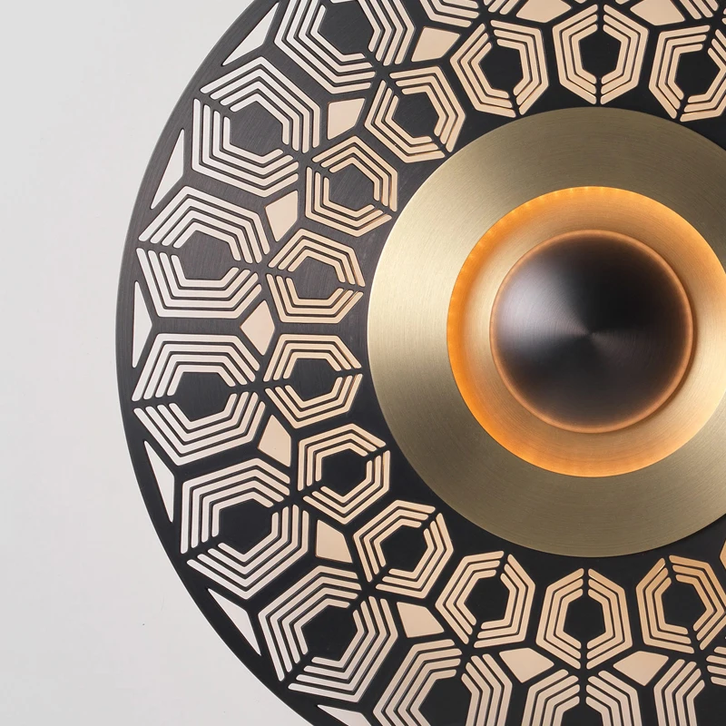 Modern Copper Round Sea-shell Wall Light 6 Modern Copper Round Sea-shell Wall Light 6