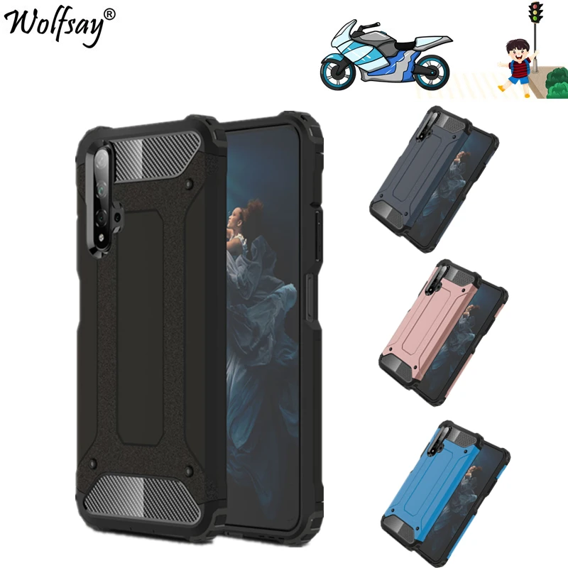 Phone Case For Huawei Nova 5T Case TPU PC Shockproof Hybrid Armor Full Cover For Huawei 1